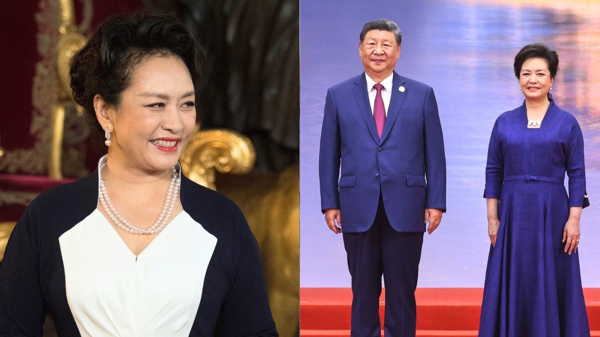 चीन के राष्ट्रपति की पत्नी पेंग लियुआन एक मशहूर लोकगीत गायिका हैं. (Photo: AP And AFP) 