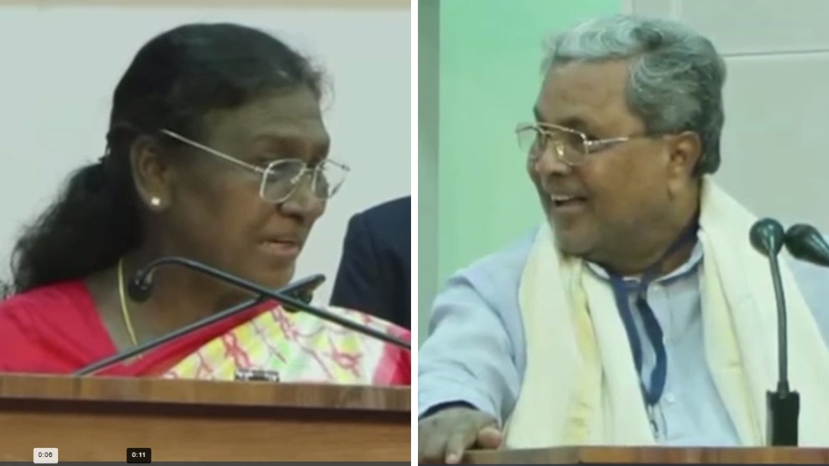 President Droupadi Murmu and Karnataka CM Siddaramaiah
