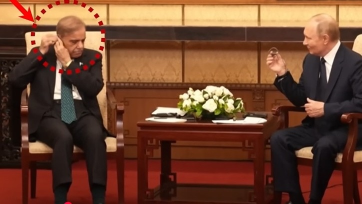 SCO समिट से पाकिस्तान के पीएम शहबाज शरीफ का एक और वीडियो वायरल हो रहा है. (Photo: ANI)