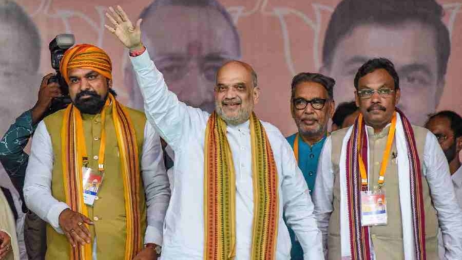 बिहार चुनाव की अमित शाह ने संभाली कमान (Photo-PTI)