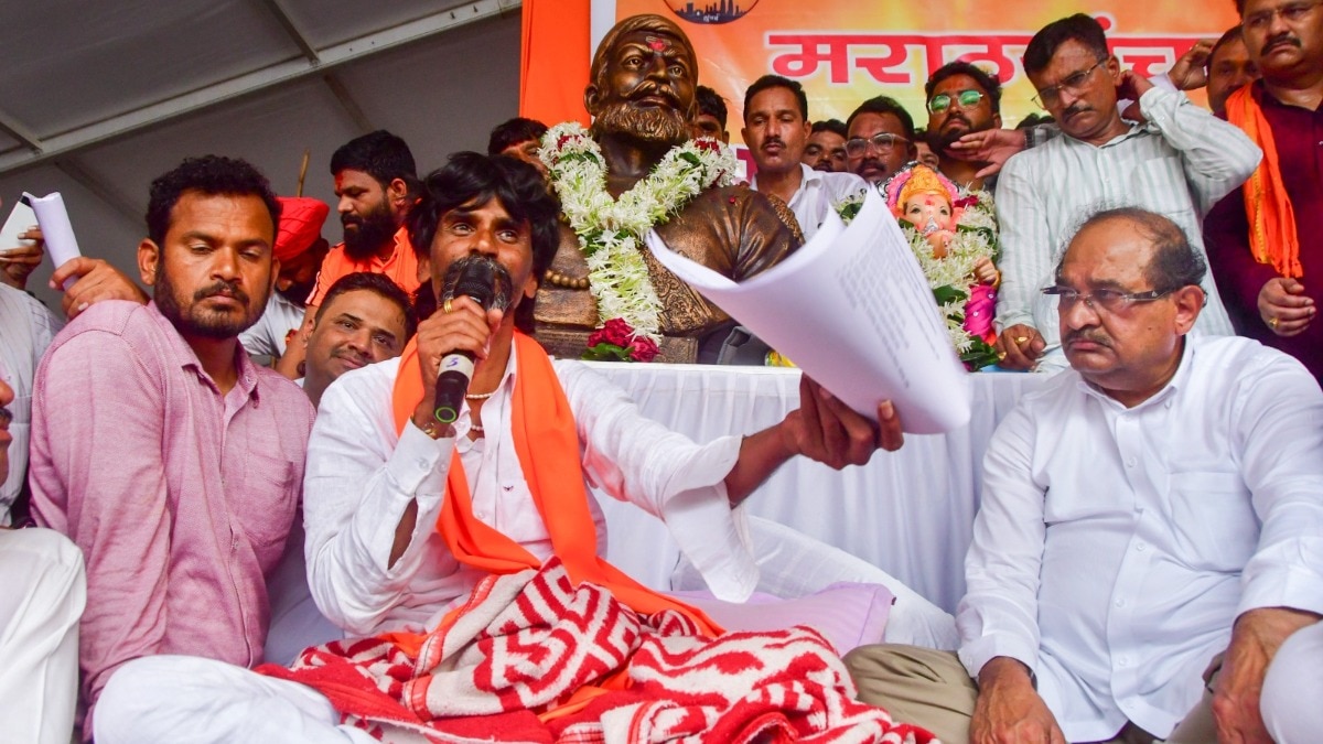 Maratha quota activist Manoj Jarange 