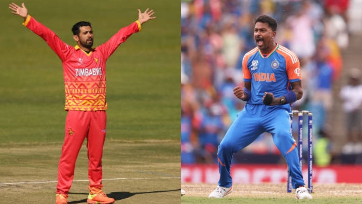 वनडे के नंबर-1 ऑलराउंडर सिकंदर रजा (बांए). टी20 के नंबर-1 ऑलराउंडर हार्दिक पंड्या (दांए).