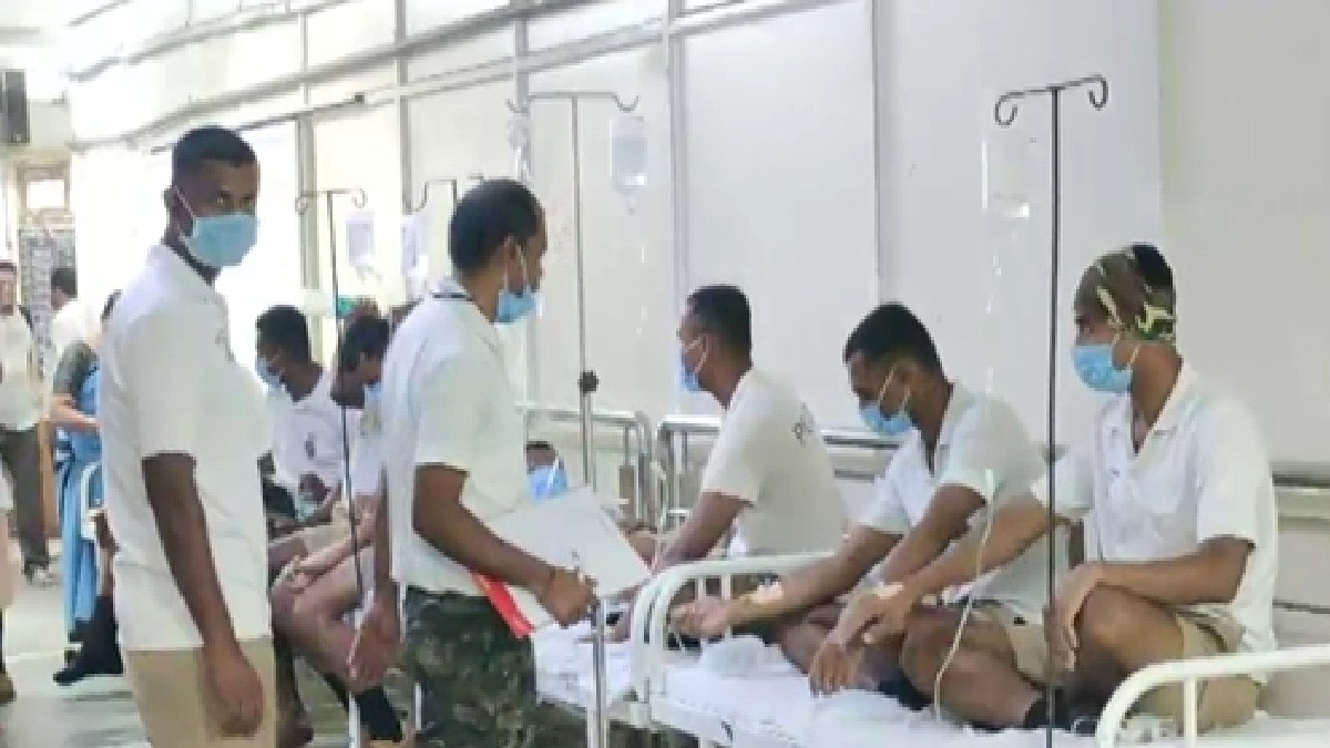 Policemen in hospital