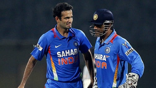 Irfan Pathan and MS Dhoni 