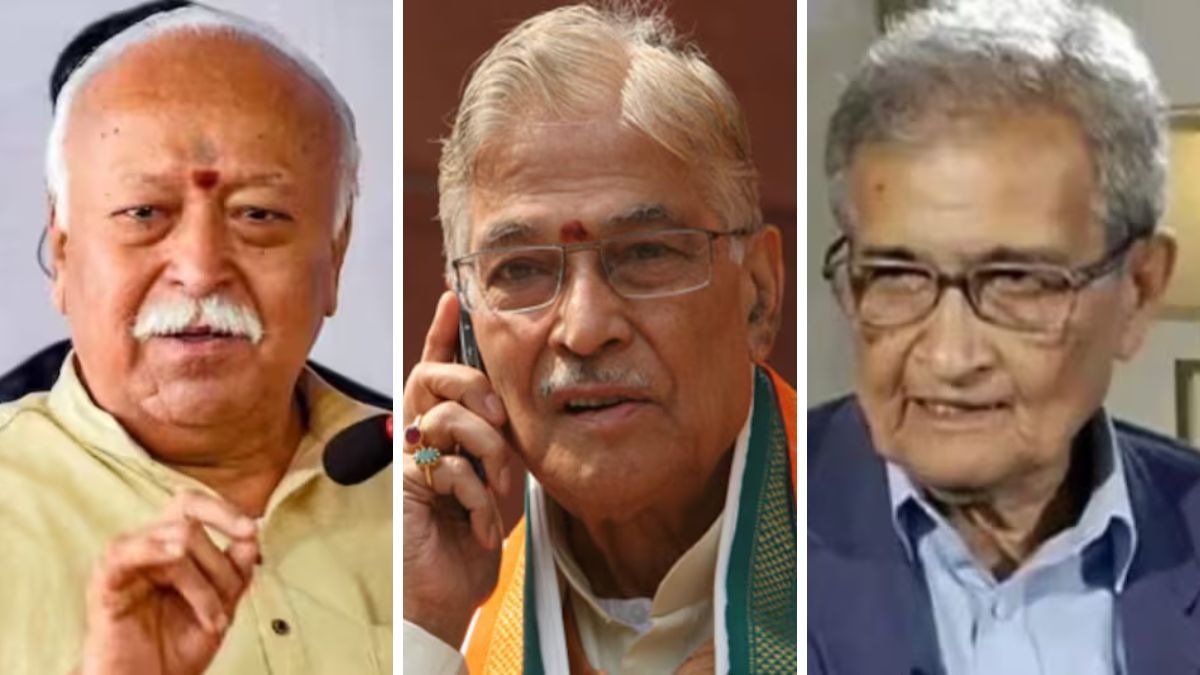 mohan bhagwat murali manohar joshi amartya sen