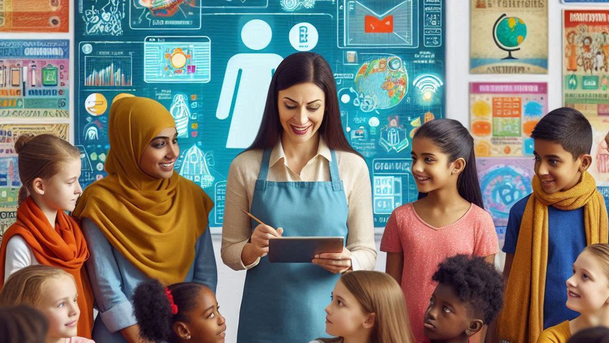 स्टूडेंट जानकारी लेने के लिए करते हैं AI का इस्तेमाल (Photo: AI-Generated)