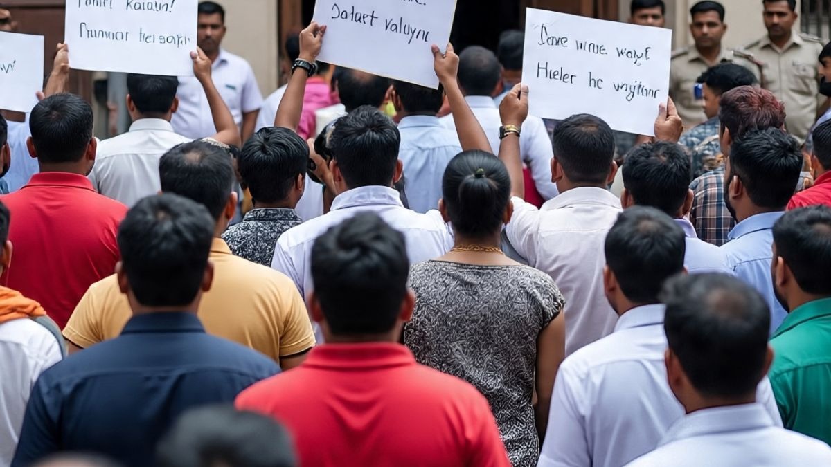 यूपी के एडहॉक टीचर्स ने की सेवा बहाली की मांग, शिक्षकों को कई महीने से नहीं मिला है वेतन