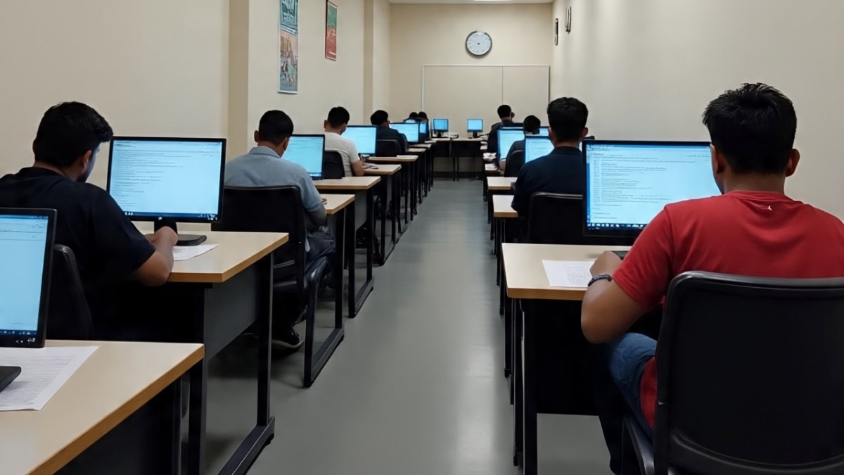 UPPET 2025 परीक्षा 6 और 7 सितंबर को यूपी के 48 जिलों के 1479 केंद्रों पर चार शिफ्ट में आयोजित हो रही है. इसमें 25 लाख से अधिक उम्मीदवार शामिल होंगे. ( Photo: AI Generated)