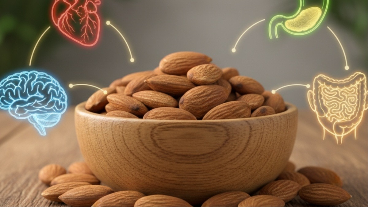रोजाना बादाम खाने से होने वाले फायदे (AI generated)