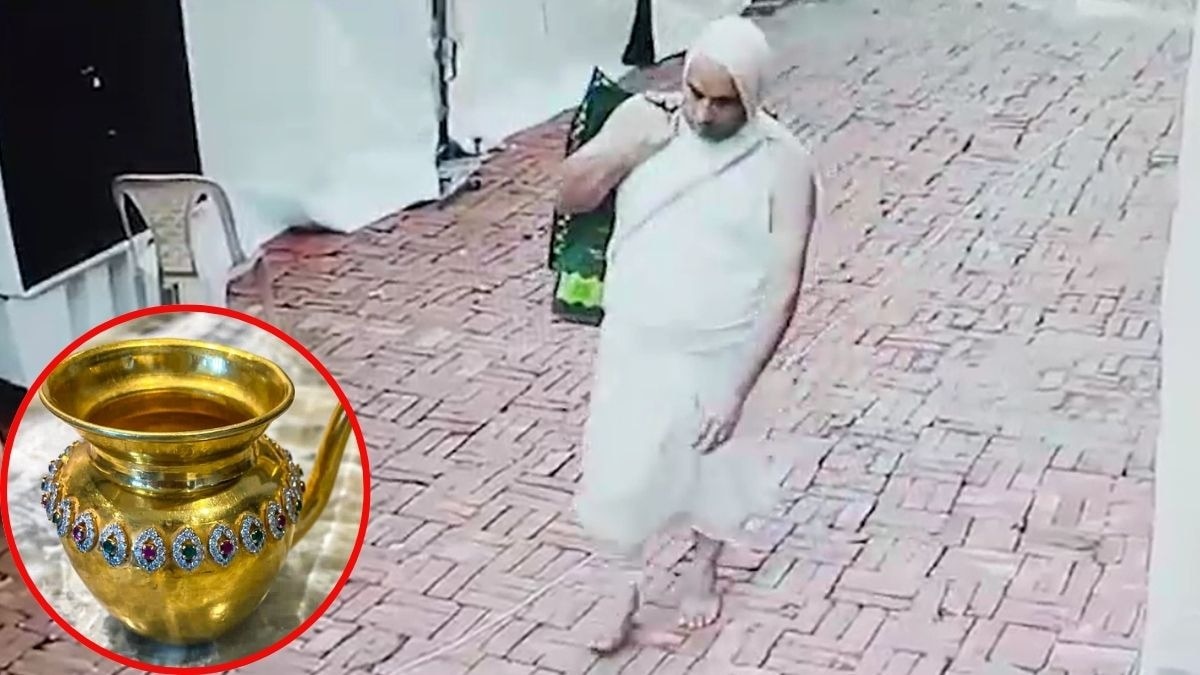 धोती-कुर्ता पहनकर पहुंचा था चोर. (Photo: Screengrab)