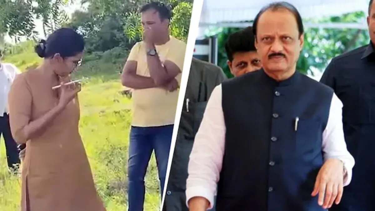 In a viral video, Ajit Pawar was heard asking IPS Anjana Krishna to stop the action against illegal mining
