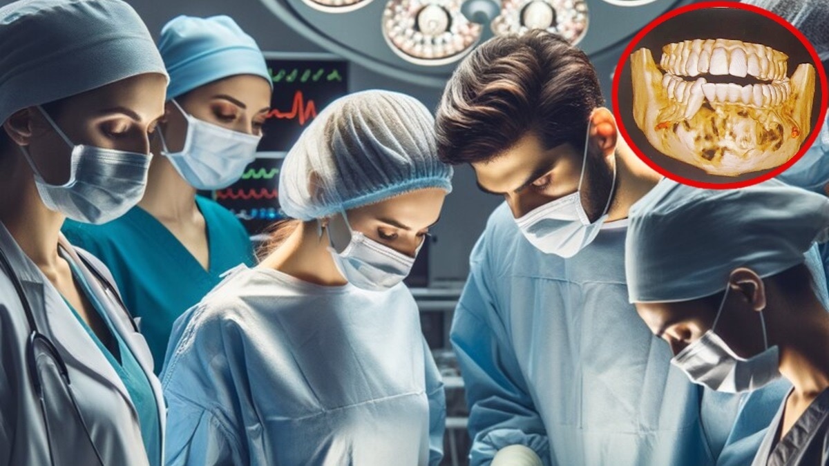 बिनाइन ओडोन्टोजेनिक ट्यूमर से पीड़ित थी युवती.(Photo: AI-generated)