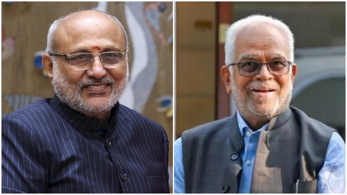 एनडीए के उप-राष्ट्रपति पद के उम्मीदवार सीपी राधाकृष्णन और इंडिया ब्लॉक के प्रत्याशी बी सुदर्शन रेड्डी. (File Photo: PTI)