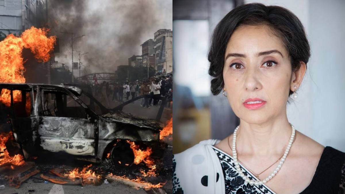 नेपाल हिंसा पर मनीषा कोइराला की पोस्ट (Photo:X@mkoirala/ Reuters)