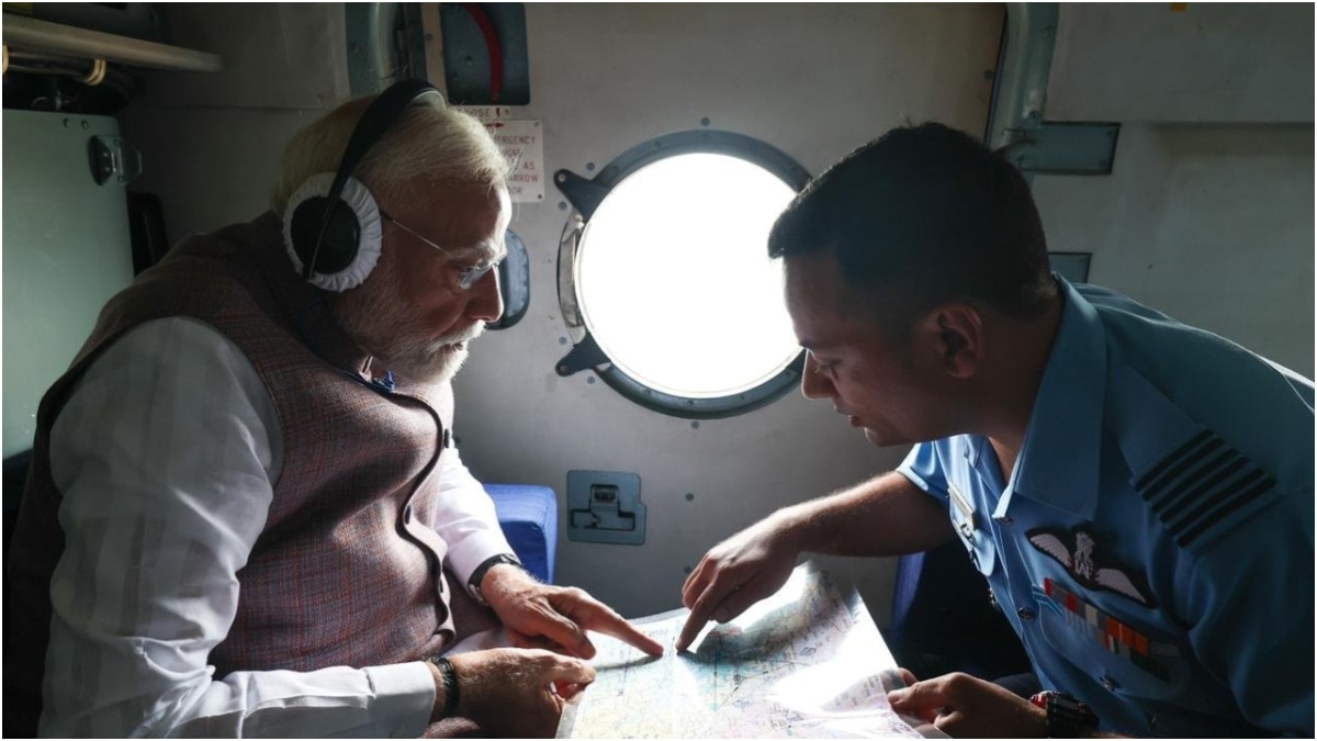PM Modi conducted an aerial survey to assess the damage caused by floods and landslides in Himachal Pradesh