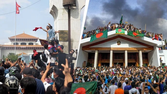  नेपाल में फैली अशांति के पीछे बाहरी हाथ होने की थ्योरी मजबूती पकड़ रही है. (Photo- AFP)