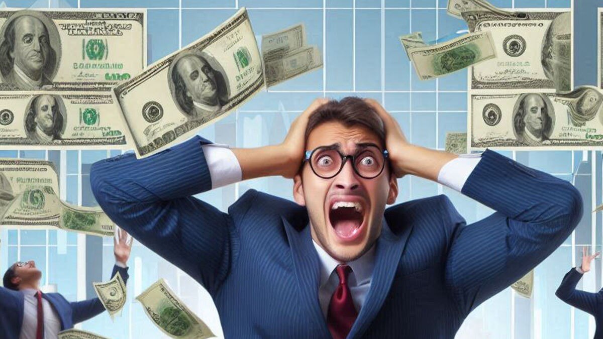 सोशल मीडिया पर शख्स ने दावा किया है कि काफी पैसे होने के बाद भी वो खुश नहीं है. (Photo: AI-Generated)