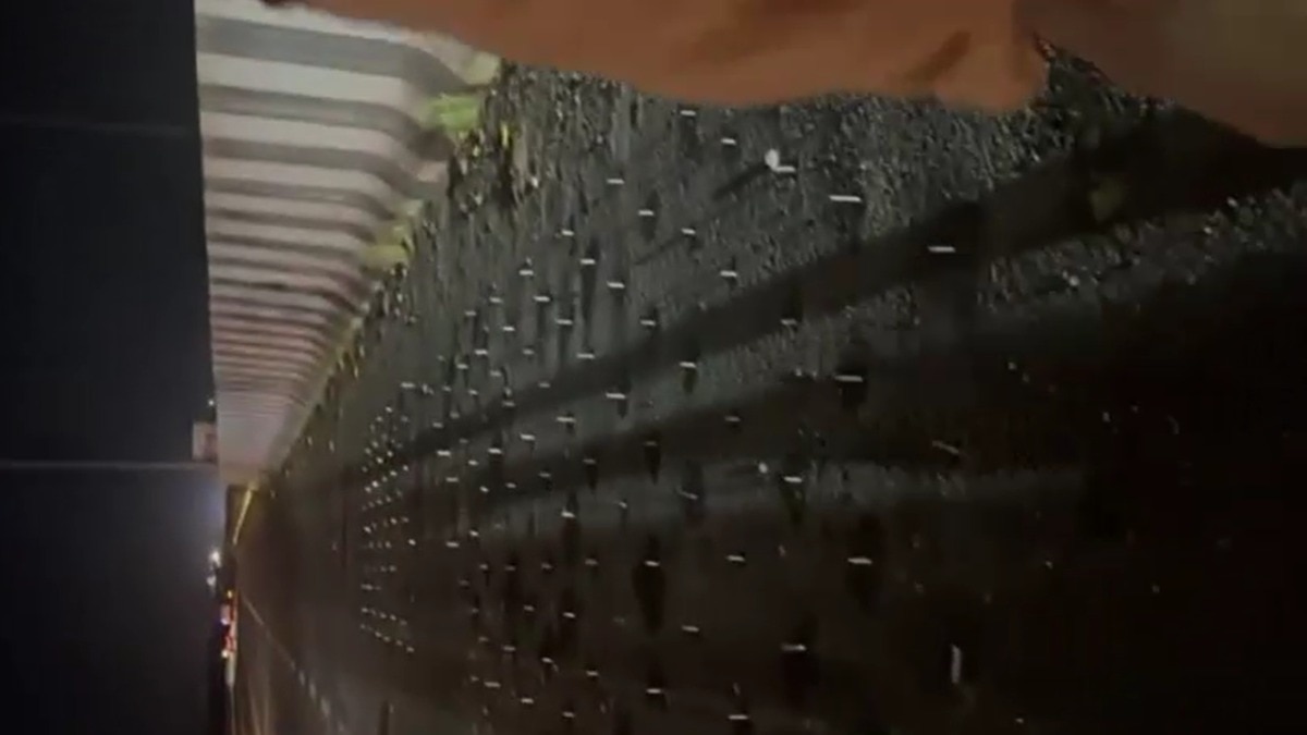 समृद्धि महामार्ग पर लापरवाही की वजह से यात्रियों के वाहन पंक्चर हो गए. (Photo: Screengrab)