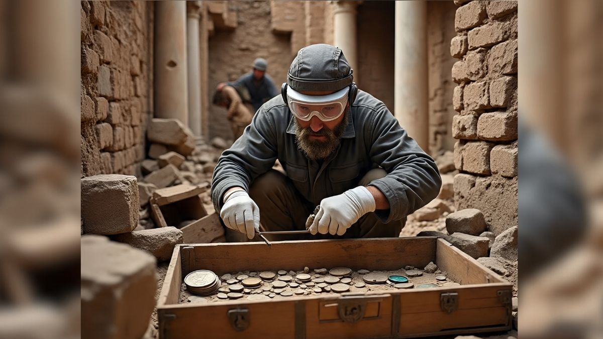 Archaeologists unearth treasures hidden in boxes i