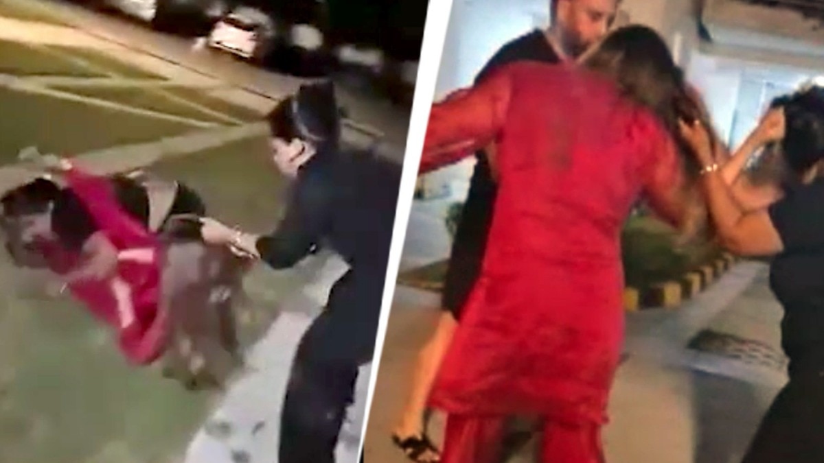  डॉग लवर्स और सुरक्षाकर्मी में मारपीट (Photo: Screengrab)