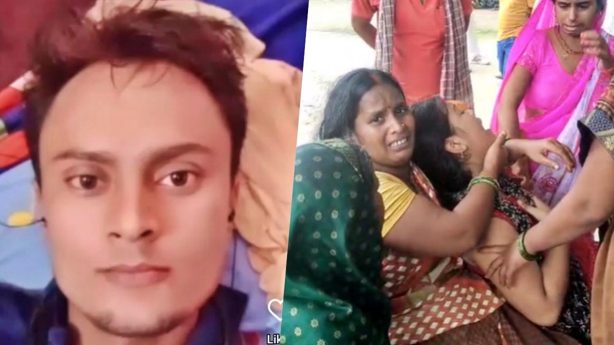 युवक की मौत के बाद रोते-बिलखते परिजन (Photo: ITG)