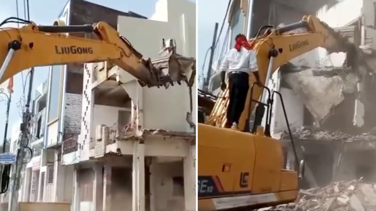 तीन महीने में 13 बिल्डिंग को किया गया जमीदोंज.(Photo:Screengrab)
