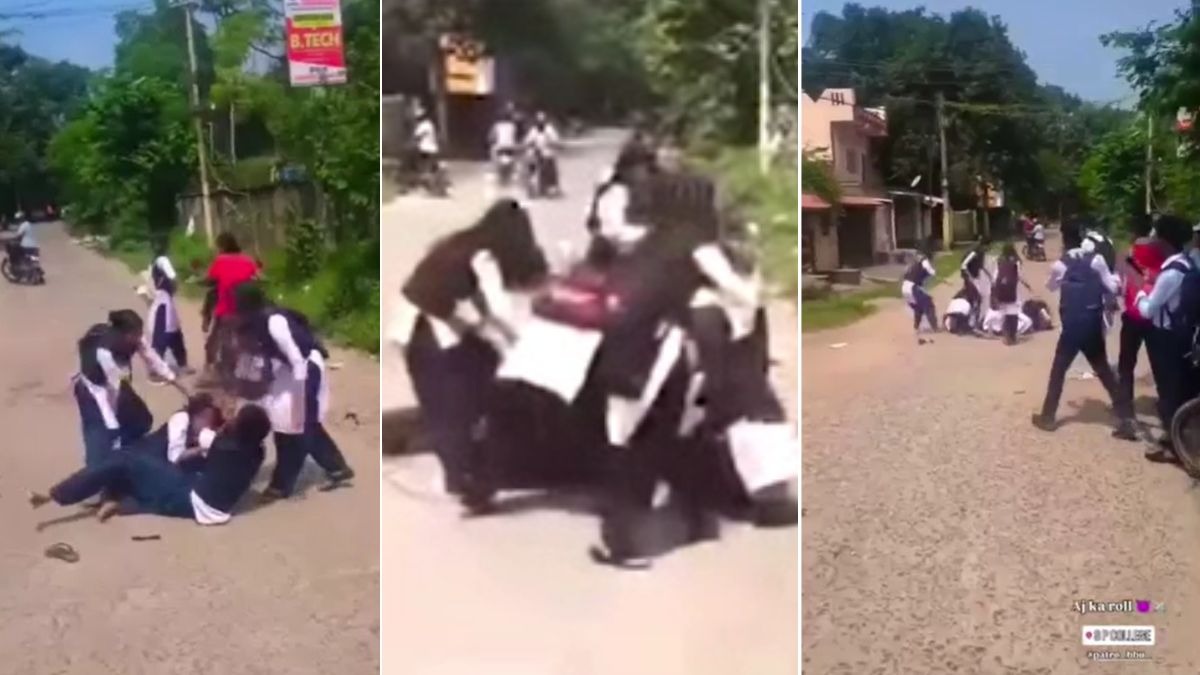 मारपीट का वीडियो हो रहा वायरल. (Photo: Screengrab)