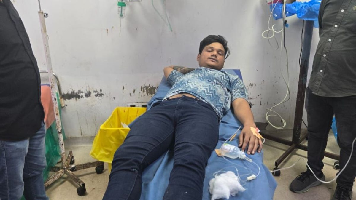 इंस्पेक्टर की पिस्टल छीनने की कोशिश कर रहा था आरोपी. (Photo: ITG)