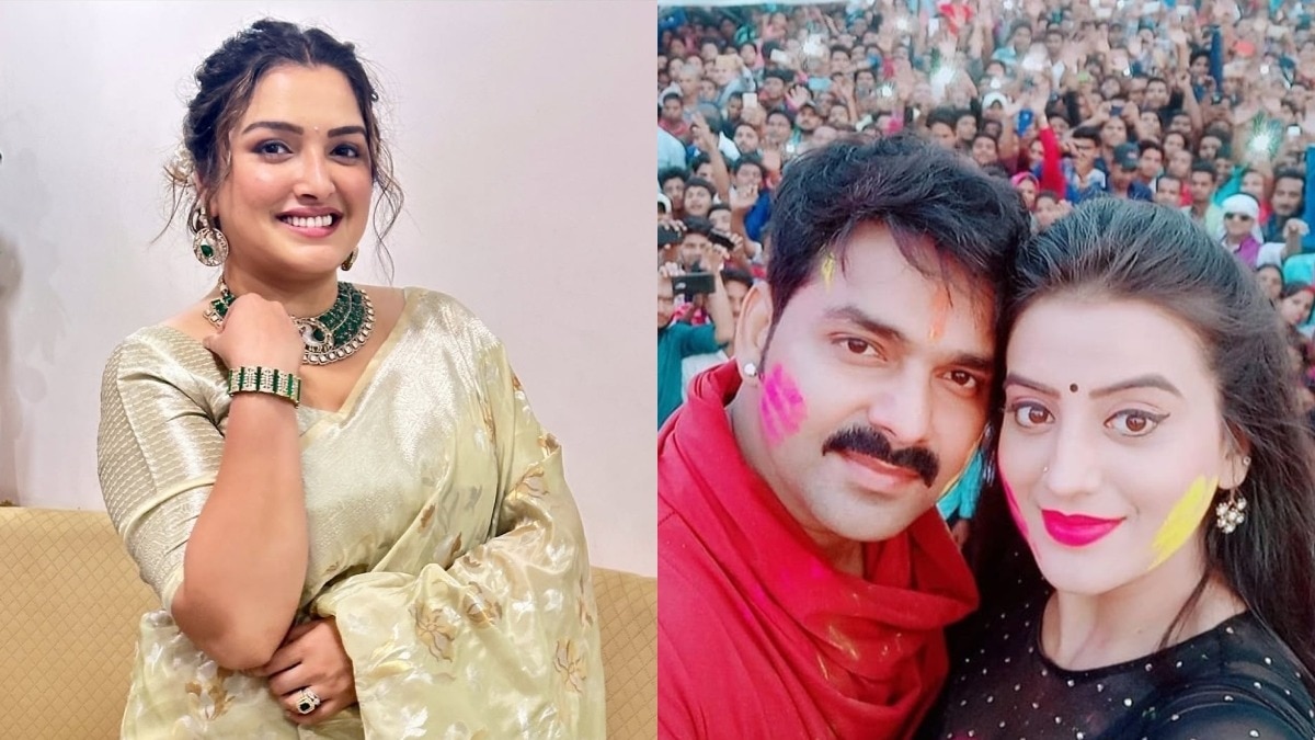 पवन सिंह की शादी पर बोलीं आम्रपाली दुबे (Photo: Instagram @aamrapali1101, @bhojpuri_actress_)