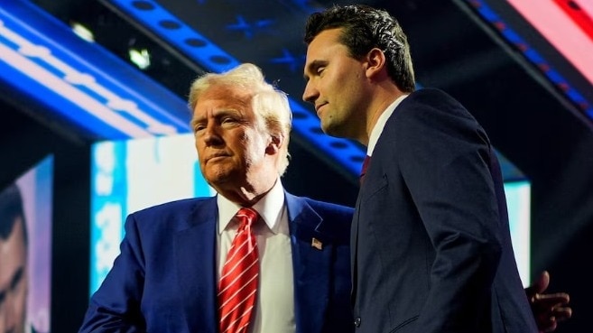 Donald Trump and Charlie Kirk