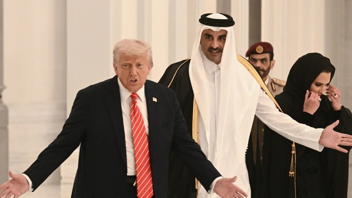 डोनाल्ड ट्रंप और कतर के अमीर शेख तमीम. (File Photo)