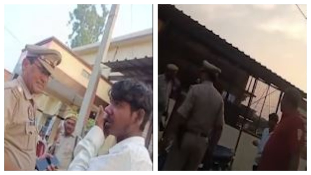 एसपी ने पुलिसकर्मी को किया सस्पेंड (Photo: Screengrab)