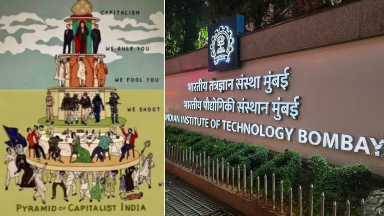 After the poster sparked a row, IIT Bombay announced it had no prior knowledge of it and severed ties with the faculty members involved in the workshop. (Images: File/Social Media)