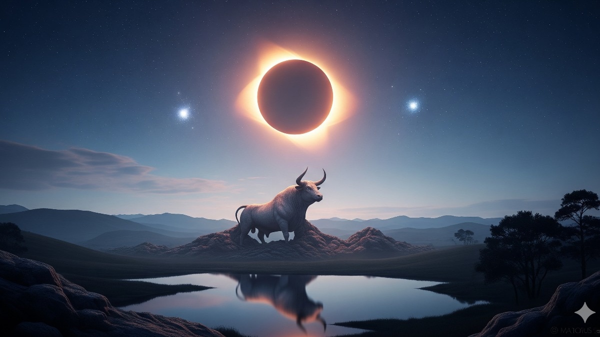 सूर्य ग्रहण का वृषभ राशि पर ऐसा पड़ेगा प्रभाव (Photo: AI Generated)