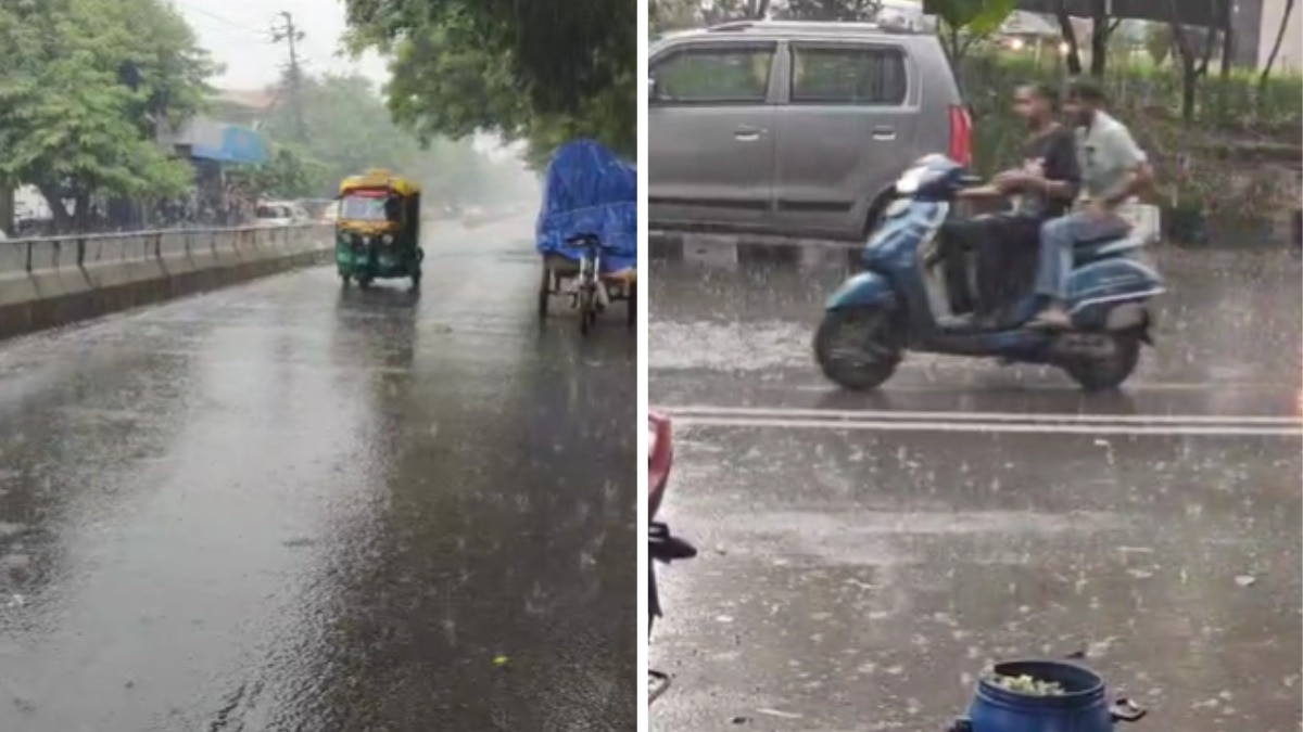 शाहदरा, लक्ष्मी नगर और मयूर विहार इलाकों में तेज बारिश हुई. (Photo- ITG)