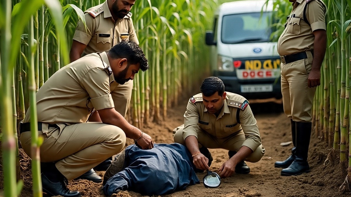 police team at crime scene
