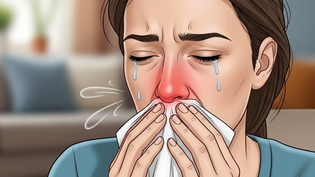 बच्चों-बड़ों को फ्लू का खतरा ज्यादा है.(Photo: AI-generated)