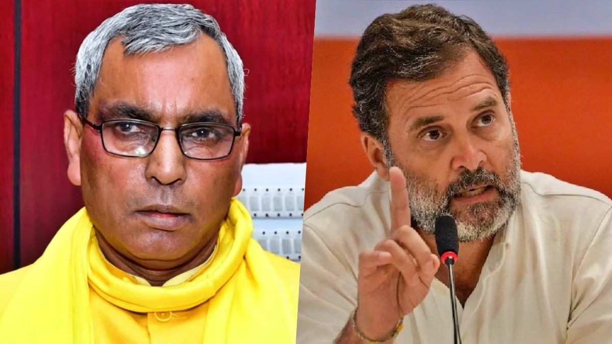 Om Prakash Rajbhar and Rahul Gandhi (File Photo)