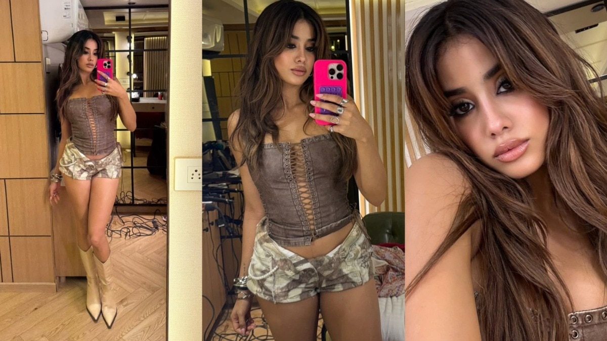 जाह्नवी कपूर के बोल्ड काउगर्ल लुक की फोटो सोशल मीडिया पर वायरल हो रही हैं.  (Photo: Instagram/@janhvikapoor) 