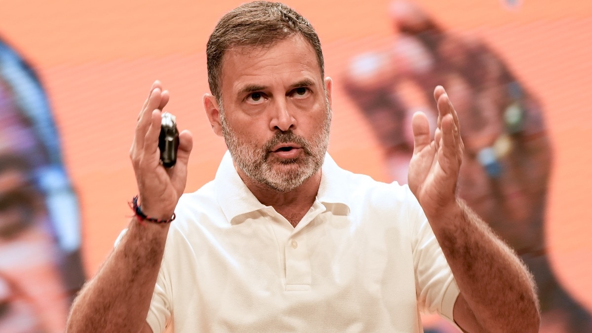 वोट चोरी के मुद्दे पर राहुल गांधी आक्रामक (Photo-PTI)