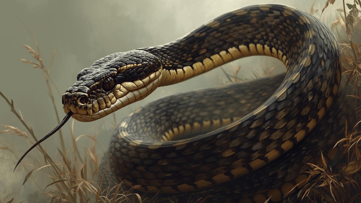 एक ही परिवार के तीन लोगों को सांप ने काटा (Photo: AI-generated)