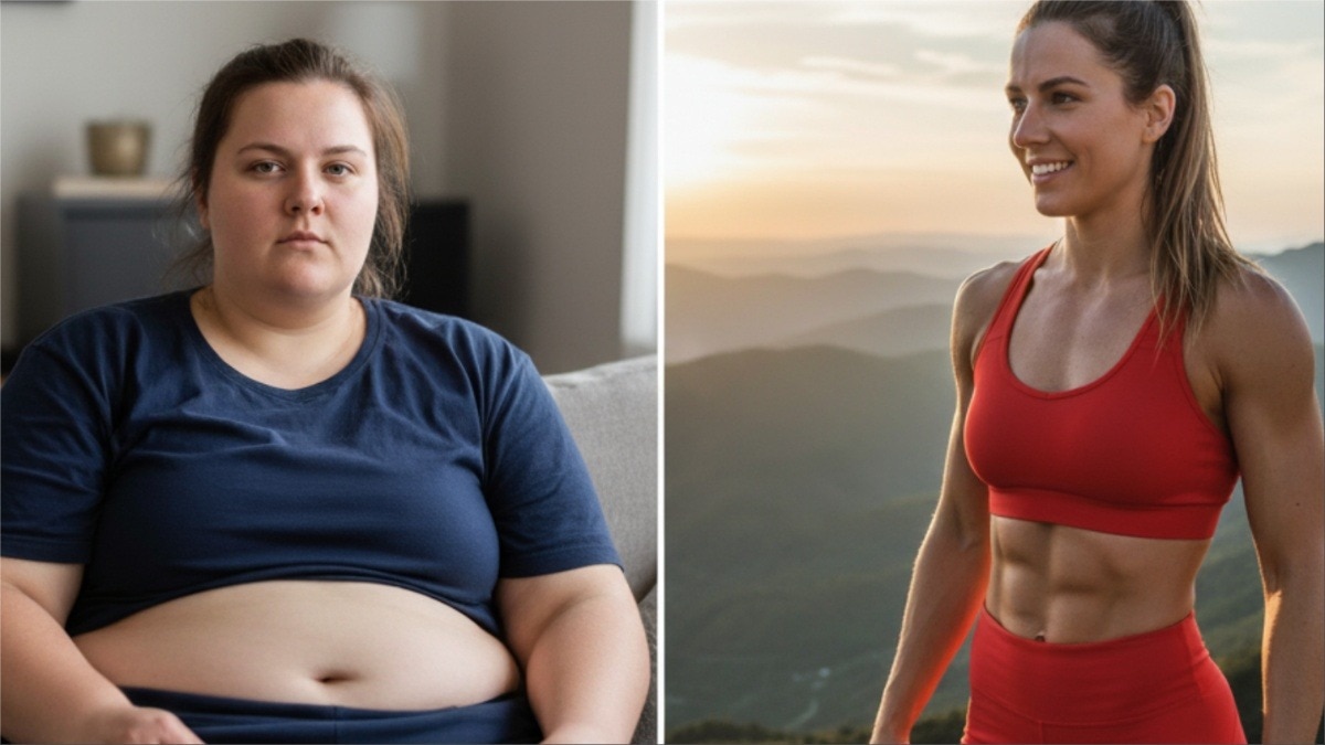 महिला ने इन 6 आदतों की मदद से घटाया 18 किलो वजन (Photo-AI generated)