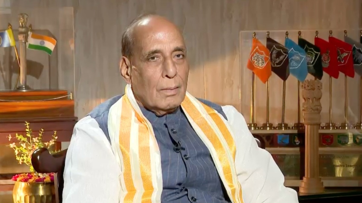 राजनाथ सिंह ने प्रधानमंत्री मोदी के साहस और नेतृत्व की बातें साझा कीं (Photo: Himanshu Mishra/ITG)