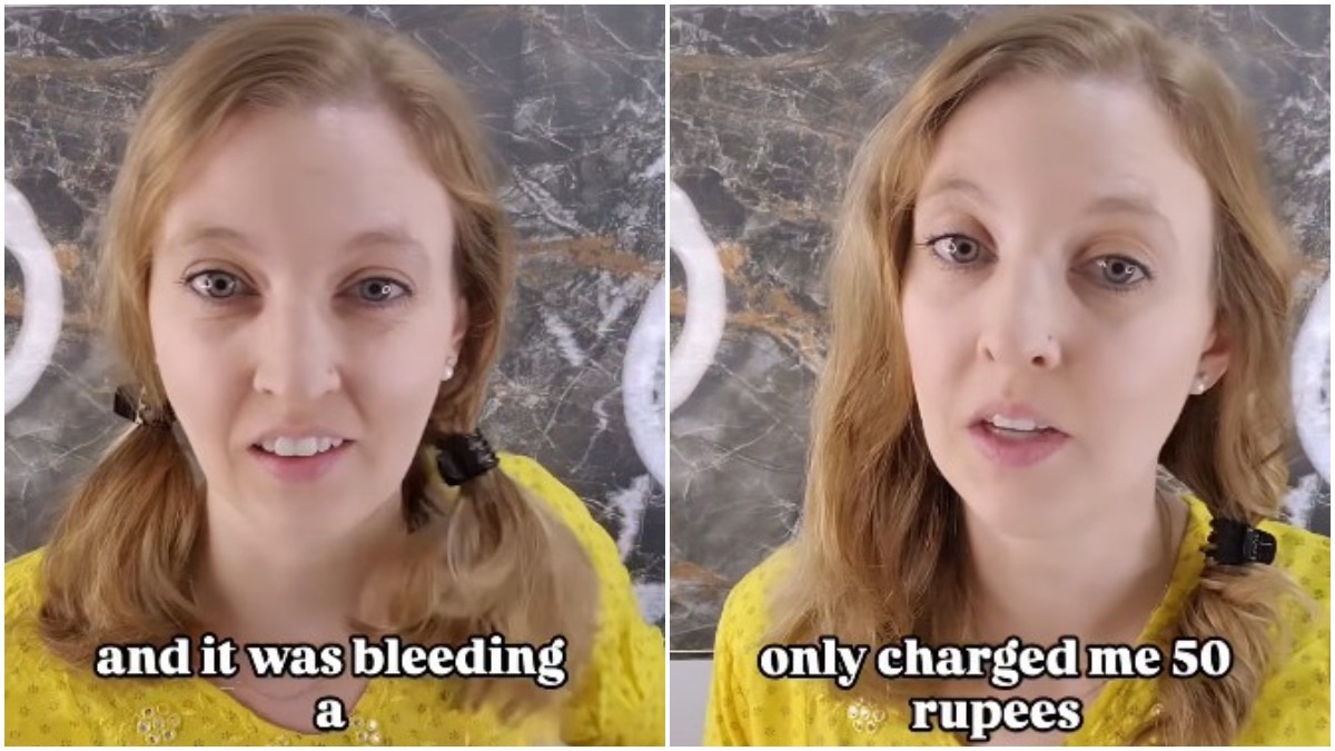 अमेरिका महिला का पूरे इलाज का खर्च 50 रुपये आया :(Photo:Insta/kristenfischer3)