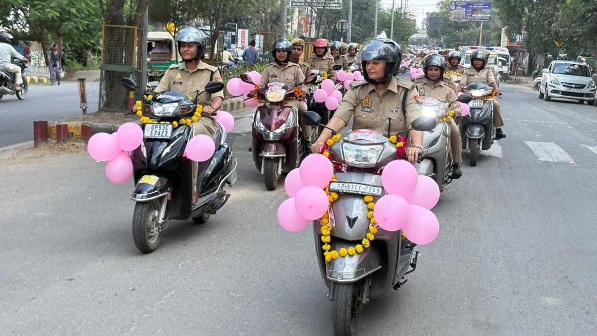 मिशन शक्ति 5.0 बाइक रैली निकली.(Photo: Ajay Jha/ITG)