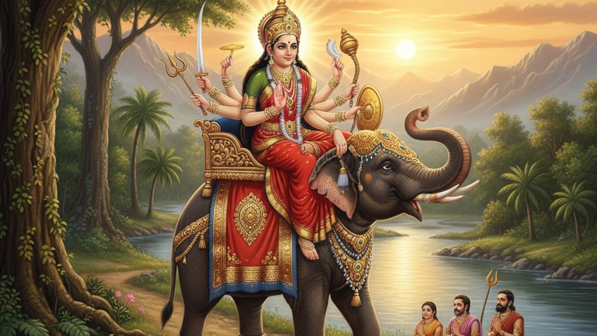 Shardiya Navratri 2025: आज इस वाहन पर विराजकर आईं मां दुर्गा, जानें इसका देश-दुनिया पर असर - shardiya navratri 2025 maa durga sawari hathi know impact on country tvisg - AajTak
