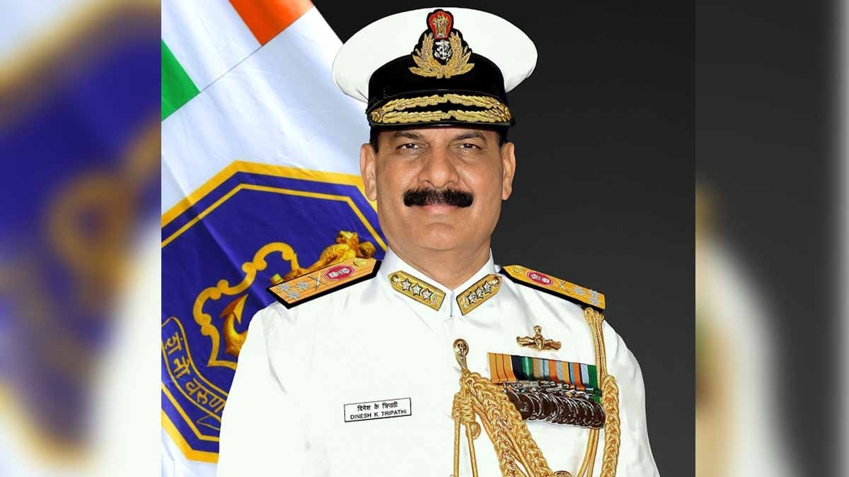 नौसेना प्रमुख एडमिरल दिनेश के. त्रिपाठी तीन दिवसीय दौरे पर श्रीलंका गए हैं. (File Photo: Indian Navy)