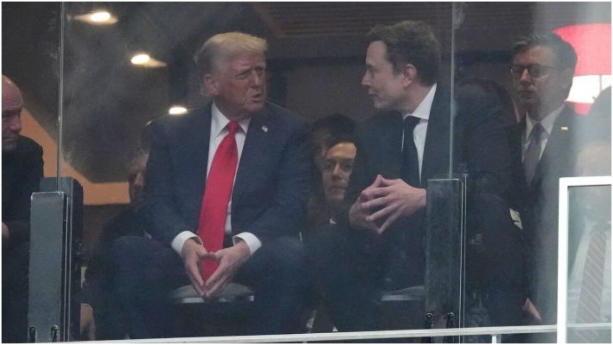 Donald Trump and Elon Musk seen together at Charlie Kirk Memorial Service 