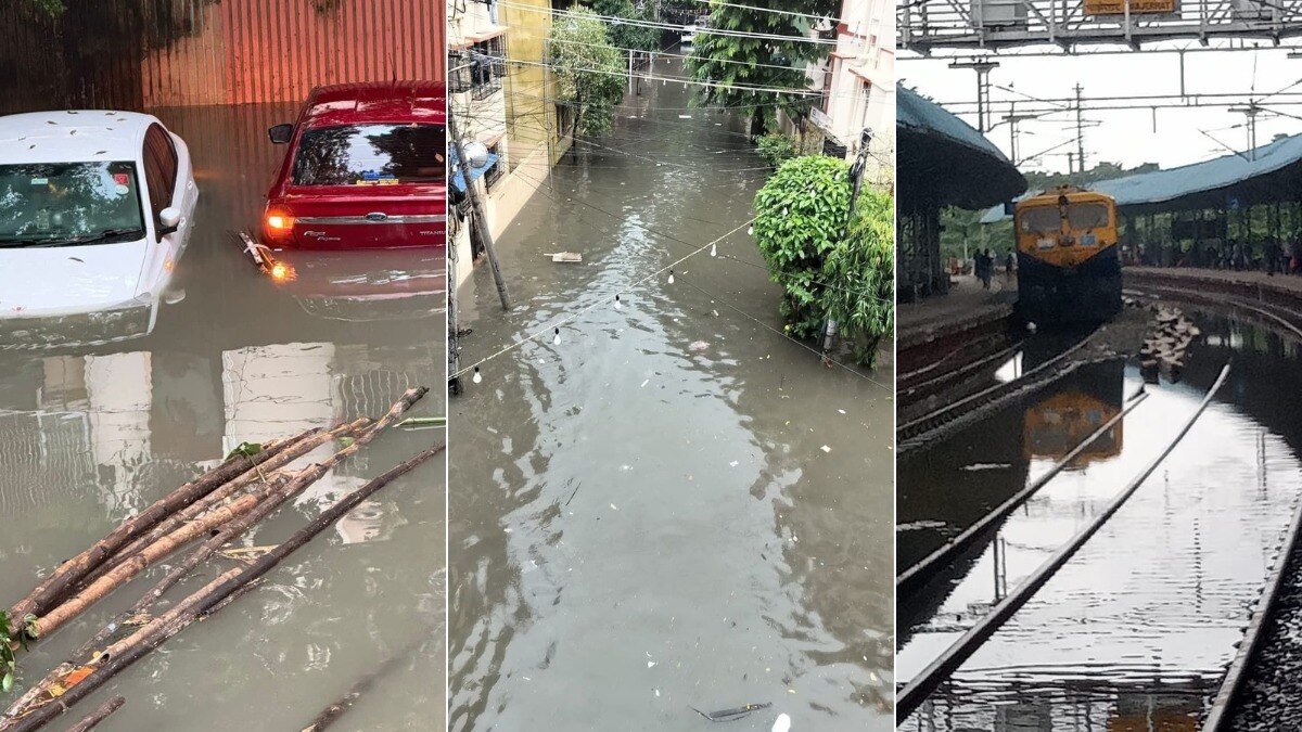 Waterlogged in Kolkata due to Heavy Rains