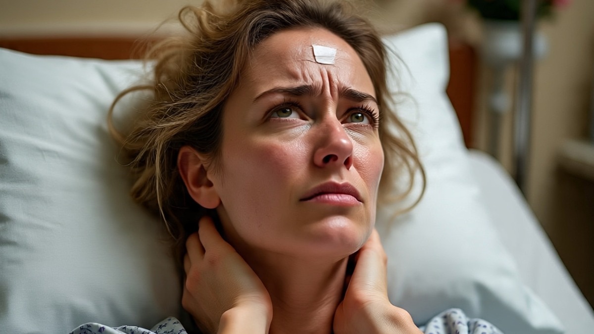 एक महिला ने दावा किया कि एक सुबह बहुत जोर से जम्हाई लेने के कारण उनकी रीड की हड्डी टूट गई. ( Photo: AI Generated)